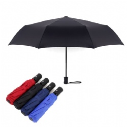 Three-fold automatic umbrella